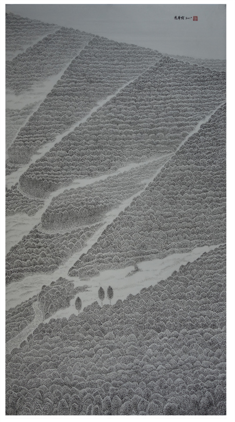 冼华践-云山春晓180X98 cm 中国画.jpg