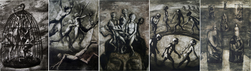 8、《这群家伙》铜版画、65×220cm、2011年.jpg